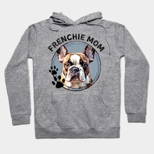 Frenchie French Bulldog Dog Mom Dog Breed Portrait Hoodie